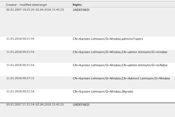 Image:Display all allowed readers of documents in a view column