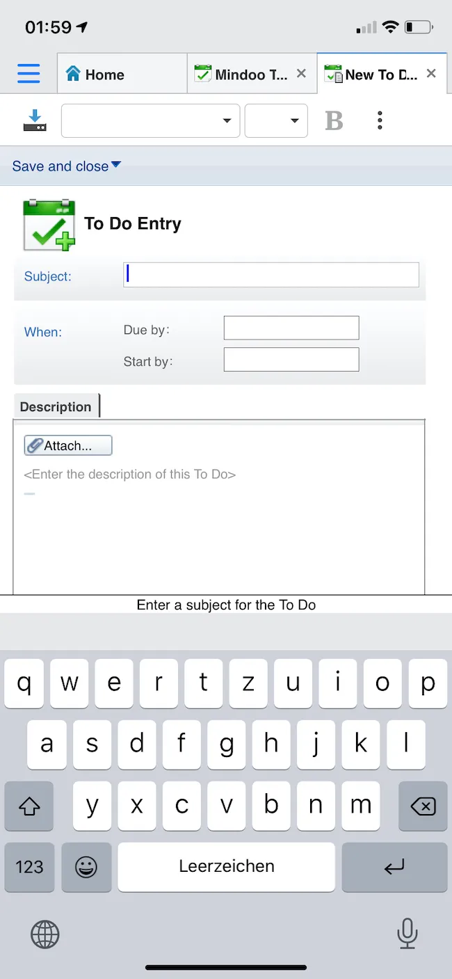 Image:Mindoo TodoManager on OpenNTF