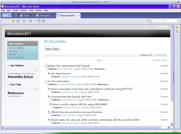 Image:XPages in the client: How to use XPages as components in Composite Applications